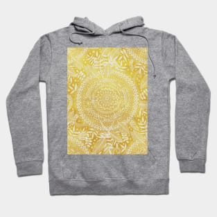 Medallion Pattern in Mustard and Cream Hoodie